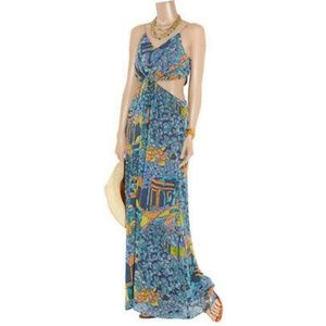 Zimmermann Cutout Maxi Dress Size 1 multicolor